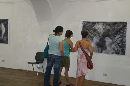 Visitors in gallery